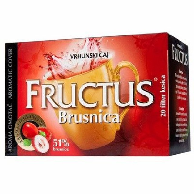 BRUSNICA filter čaj 51% 20k FRUCTUS