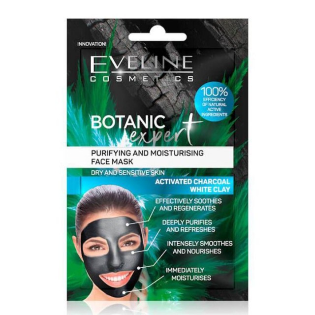 EVELINE Botanic expert purifying&moisturising face mask 2x5ml